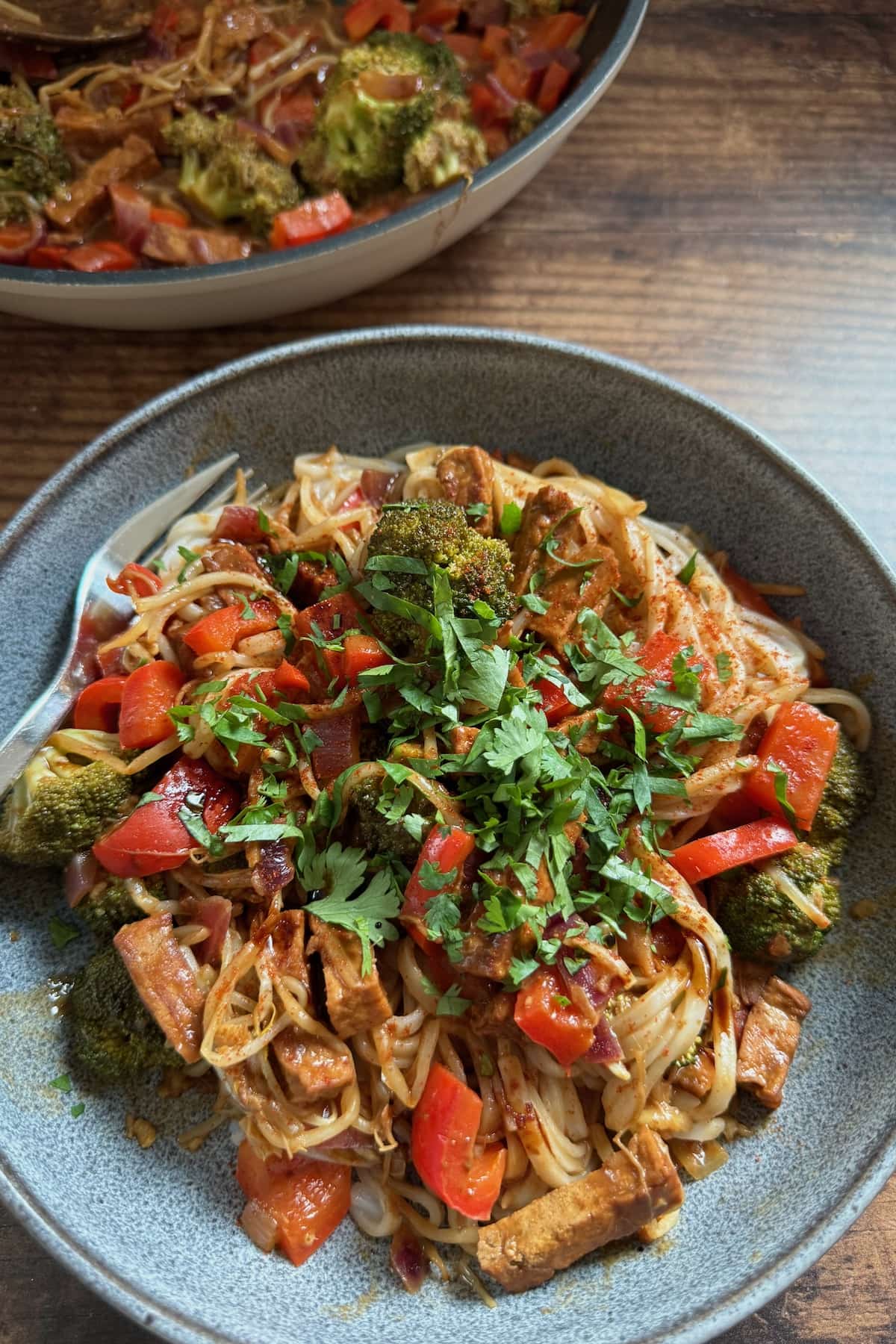 15 Minute Veggie Tofu Stir Fry With Peanut Lime Sauce Thefitdish