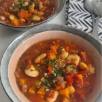 butter bean stew served in two bowls