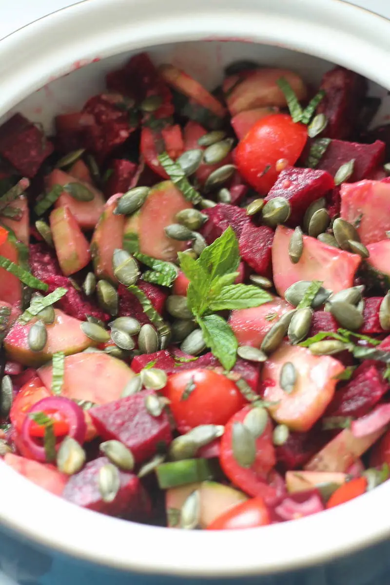 featured image of Beetroot and Cucumber Salad