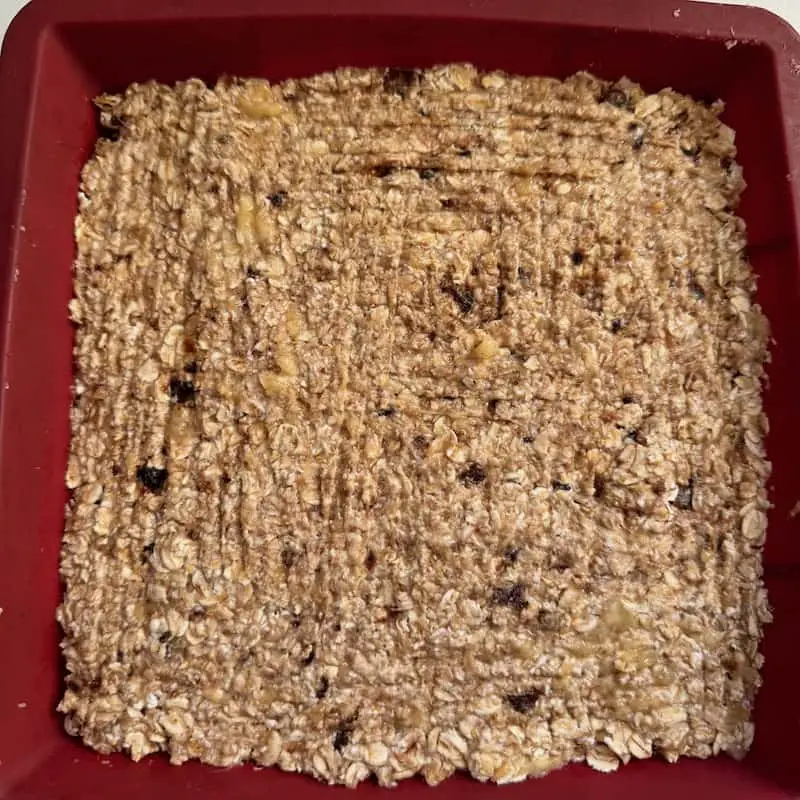 low calorie flapjack mix in  baking container