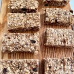 low calorie flapjacks on a board