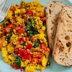 spicy breakfast tofu scramblewith sourdough