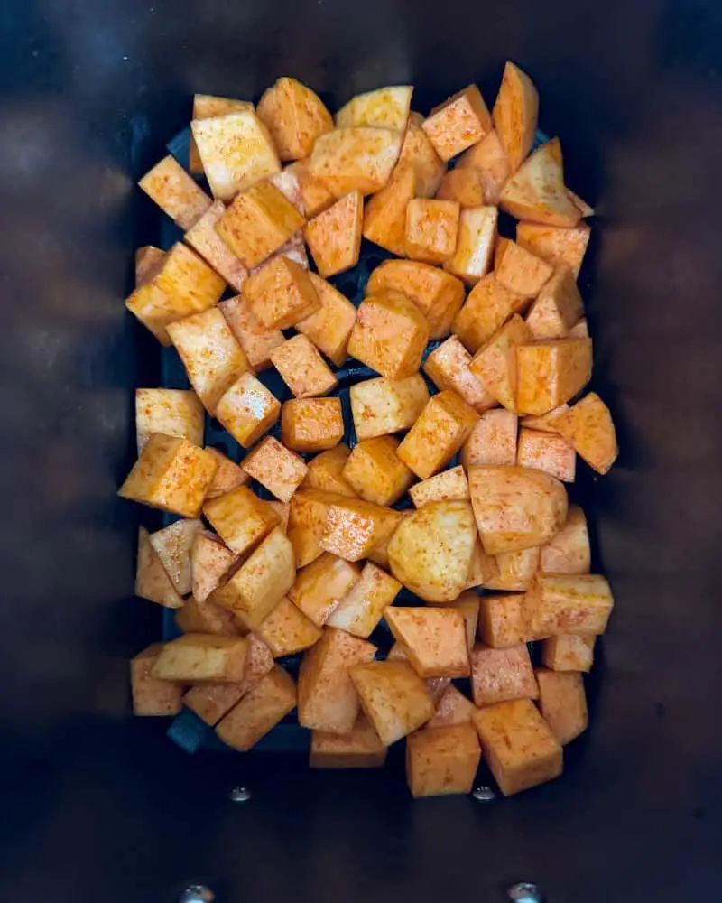 pre cooked sweet potatoes in air fryer