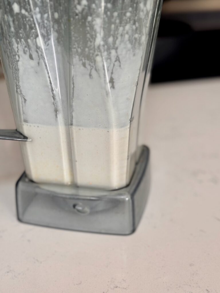 cashew cream in a vitamix